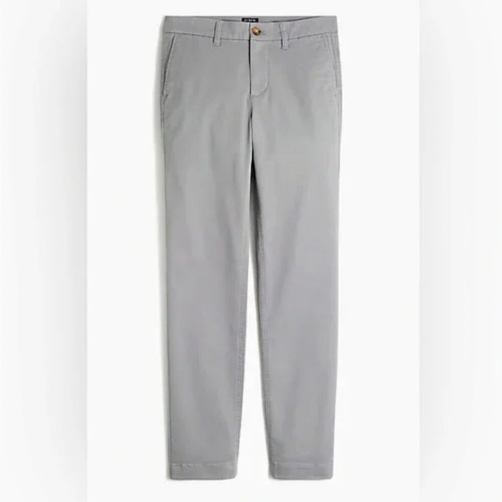 EUC J. Crew High Rise Girlfriend Chino Pants in Dove Gray Women's 14 Petite